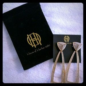 House of Harlow 1960 Mesa door knocker earrings